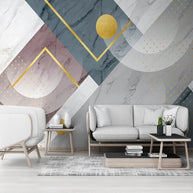 MinimalisticDecor.com-3D Jazz White Light Geometric Wallpaper for Home Wall Decor