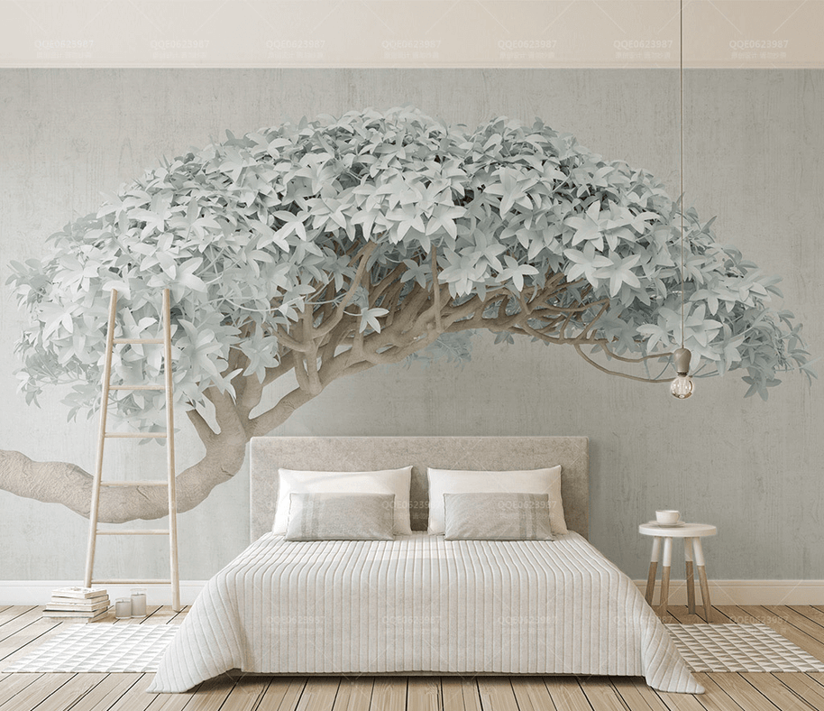 MinimalisticDecor.com-3D Tree Elegant Theme Wallpaper Murals - Exquisite Designs