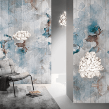 MinimalisticDecor.com-Abstract Floral Wallpaper Murals: Transform Your Space