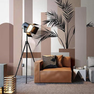 MinimalisticDecor.com-Abstract Leaves Wallpaper Mural: Transform Your Space