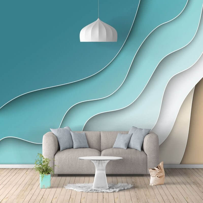 MinimalisticDecor.com-Abstract Line Geometric Wallpaper for Home Wall Decor
