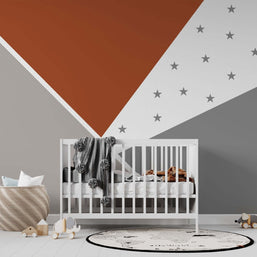 MinimalisticDecor.com-Abstract Stars: Kids Nursery Wallpaper Mural