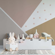 MinimalisticDecor.com-Abstract Stars Wallpaper Mural: Transform Your Space