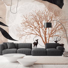 MinimalisticDecor.com-Abstract Tree Wallpaper Murals - Transform Your Space