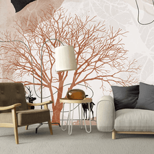 MinimalisticDecor.com-Abstract Tree Wallpaper Murals - Transform Your Space