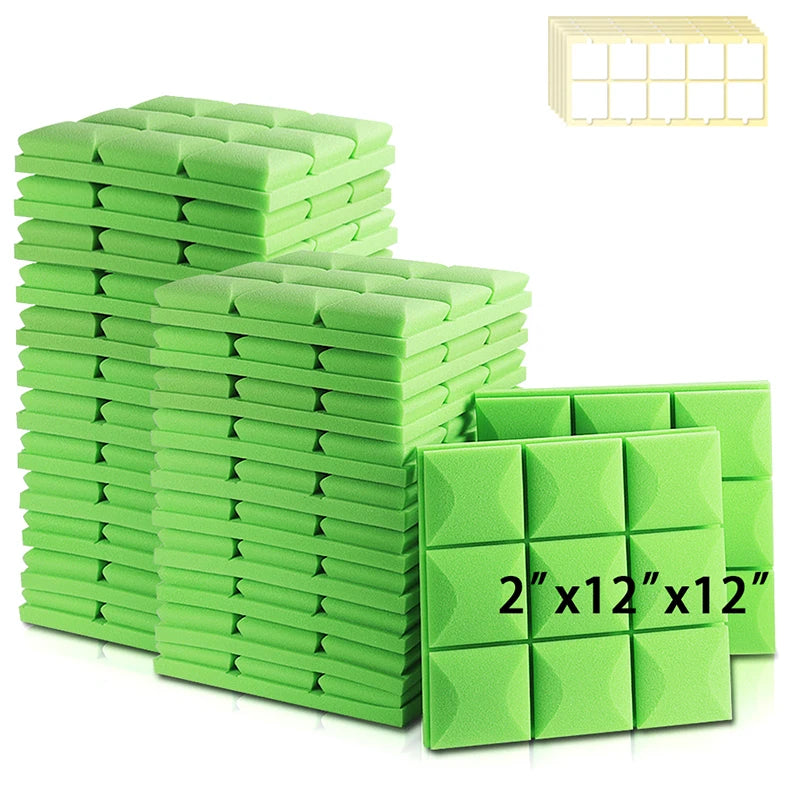 MinimalisticDecor.com-Acoustic Insulation Foam Wall Panels – Soundproof Polyurethane Tiles 30x30x5cm