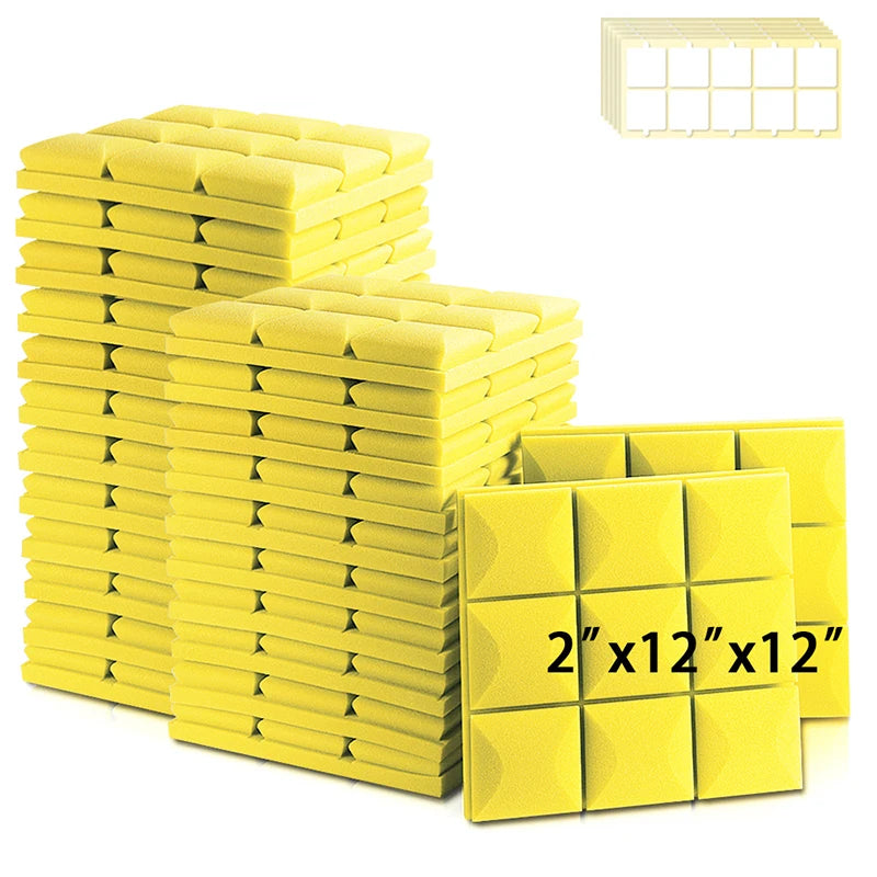 MinimalisticDecor.com-Acoustic Insulation Foam Wall Panels – Soundproof Polyurethane Tiles 30x30x5cm