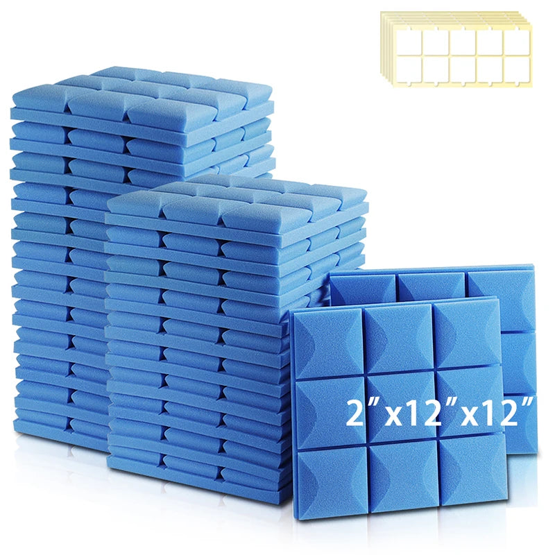 MinimalisticDecor.com-Acoustic Insulation Foam Wall Panels – Soundproof Polyurethane Tiles 30x30x5cm