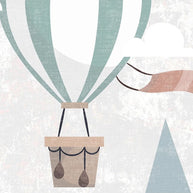 MinimalisticDecor.com-Air Balloons Flying over Mountain Peaks Nursery Wallpaper