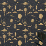 MinimalisticDecor.com-Air Balloons Pattern Wallpaper Mural for kids Room