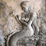 MinimalisticDecor.com-Artistic Mermaid Haven Living Room Mural Wallpaper