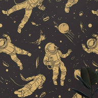 MinimalisticDecor.com-Astromaut in space Wallpaper Mural for kids Room
