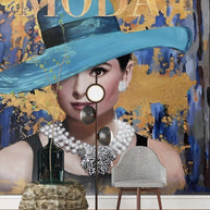 Audrey Hepburn Classic Beauty Wallpaper Mural – Wall Decor-Premium Wallpapers