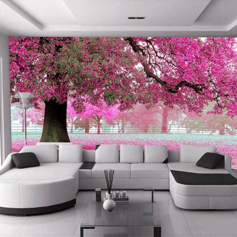 MinimalisticDecor.com-Autumn Tree Wallpaper: Enhance Your Space