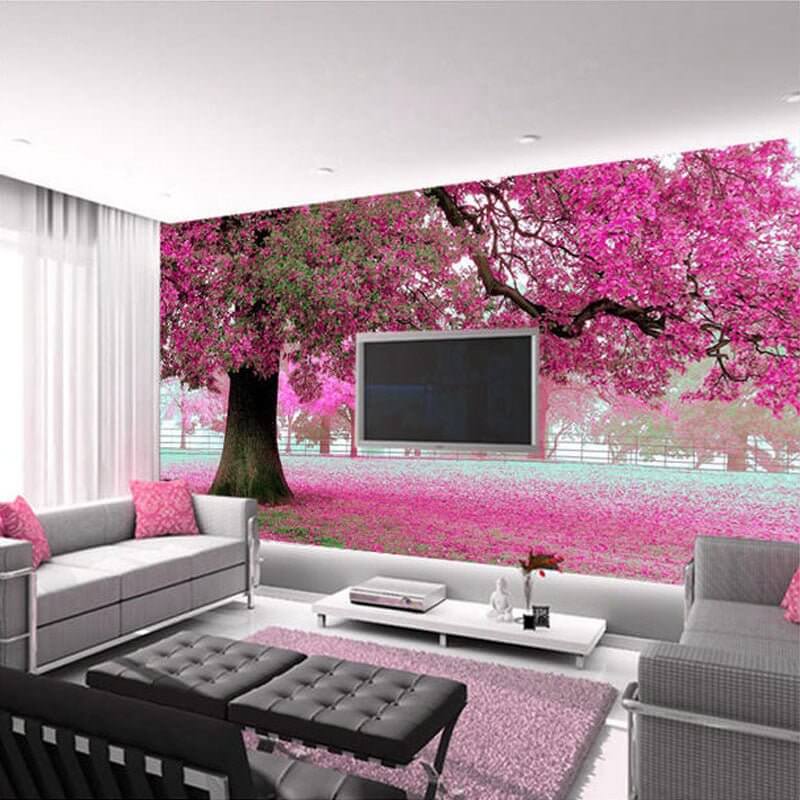 MinimalisticDecor.com-Autumn Tree Wallpaper: Enhance Your Space