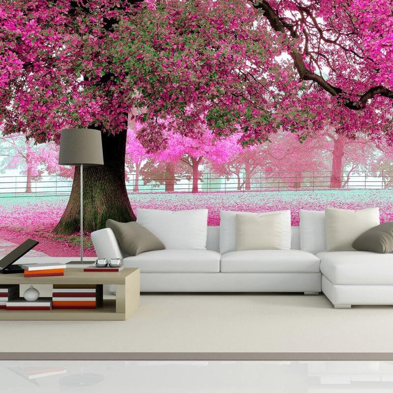 MinimalisticDecor.com-Autumn Tree Wallpaper: Enhance Your Space