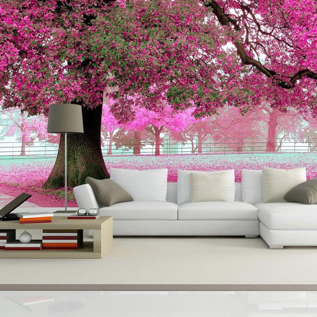MinimalisticDecor.com-Autumn Tree Wallpaper: Enhance Your Space