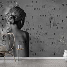 MinimalisticDecor.com-Backless Beauty - Living Room Wallpaper Mural