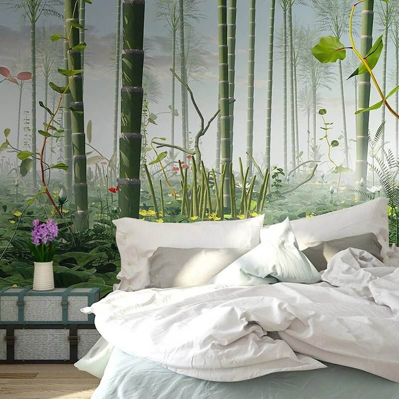MinimalisticDecor.com-Bamboo Trees Wallpaper Mural - Stunning Nature Decor