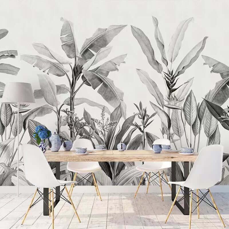 MinimalisticDecor.com-Banana Leaf Wallpaper: Transform Your Space