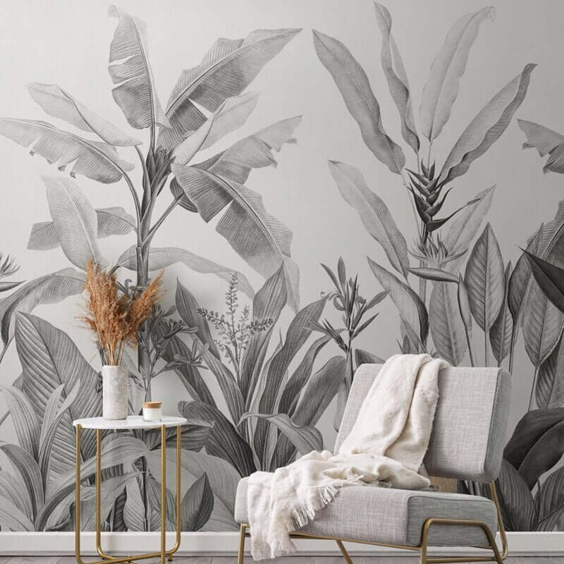 MinimalisticDecor.com-Banana Leaf Wallpaper: Transform Your Space