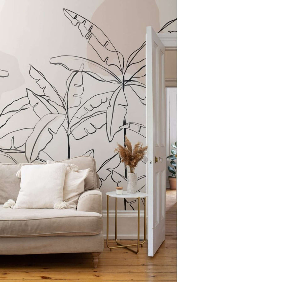 MinimalisticDecor.com-Banana Tree Wallpaper: Enhance Your Décor