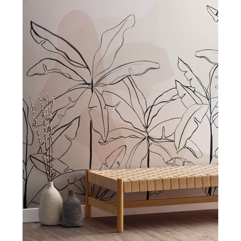 MinimalisticDecor.com-Banana Tree Wallpaper: Enhance Your Décor