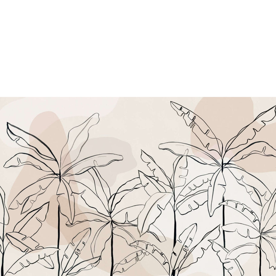 MinimalisticDecor.com-Banana Tree Wallpaper: Enhance Your Décor