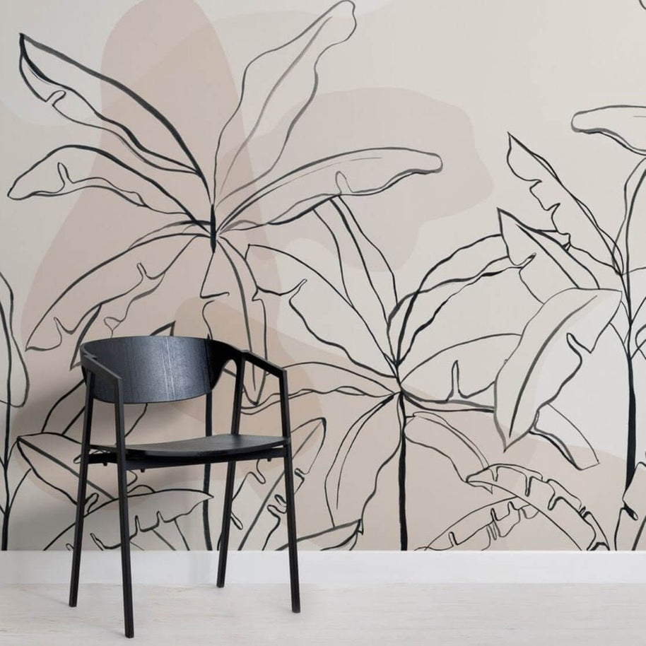MinimalisticDecor.com-Banana Tree Wallpaper: Enhance Your Décor