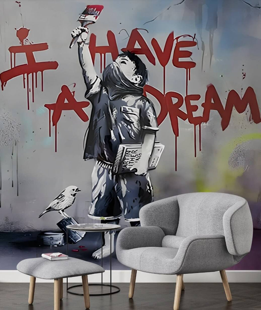 Banksy I have a Dream Wallpaper-Premium Wallpapers