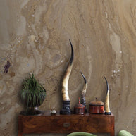 MinimalisticDecor.com-Beige Marble from the Mountain Wallpaper