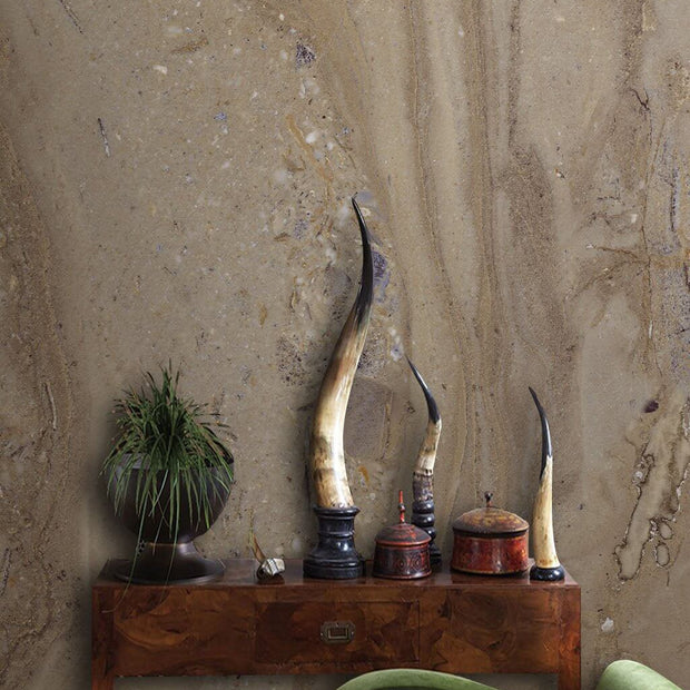 MinimalisticDecor.com-Beige Stone from the Mountain Wallpaper