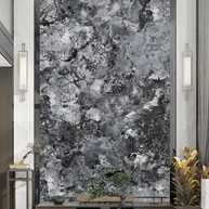 MinimalisticDecor.com-Black & White Pure Marble Wallpaper Murals