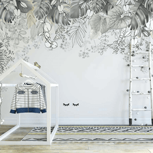MinimalisticDecor.com-Blossom Greens Wallpaper Murals: Stunning Wall Decor