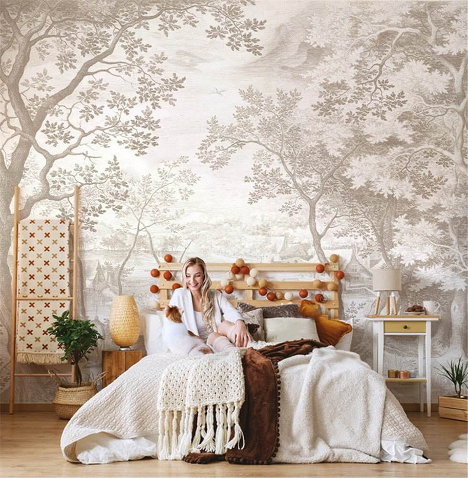 MinimalisticDecor.com-Blossom Wallpaper Mural – Enhance Your Space