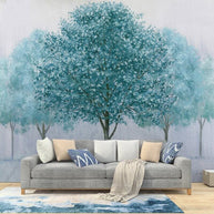 MinimalisticDecor.com-Blue Tranquility Tree Wall Mural