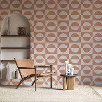 MinimalisticDecor.com-Bohemian Cube Wallpaper Mural: Transform Your Space
