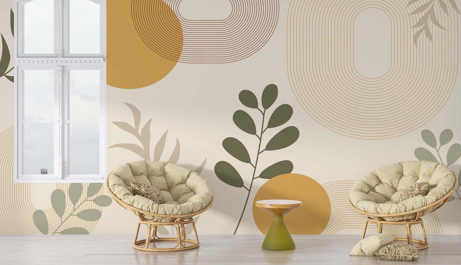 MinimalisticDecor.com-Bohemian Floral Pattern Wallpaper Mural – Vibrant & Chic