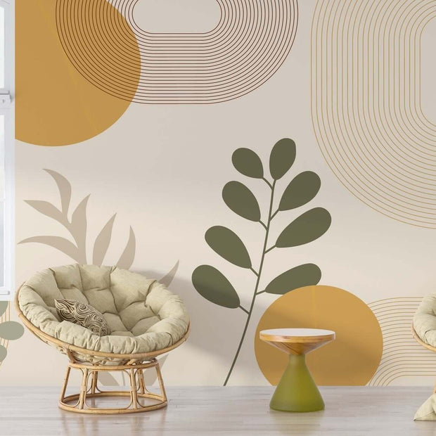 MinimalisticDecor.com-Bohemian Floral Pattern Wallpaper Mural – Vibrant & Chic