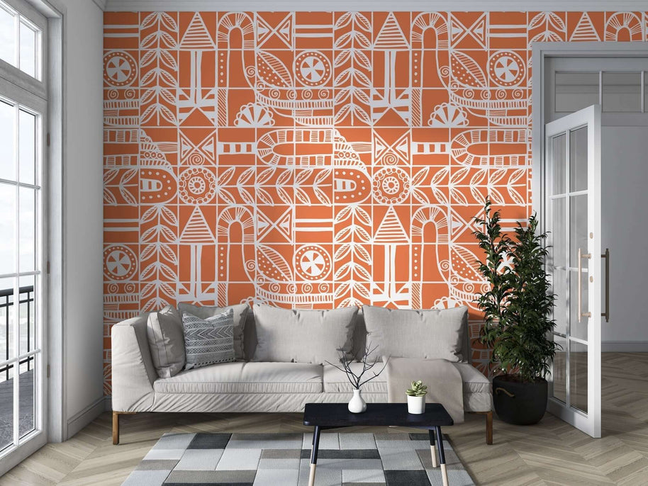 MinimalisticDecor.com-Bohemian Wallpaper Mural: Create Artistic Spaces