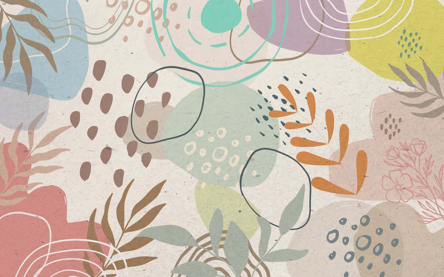 MinimalisticDecor.com-Boho Floral Wallpaper Mural: Exquisite Design