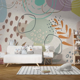 MinimalisticDecor.com-Boho Floral Wallpaper Mural: Exquisite Design
