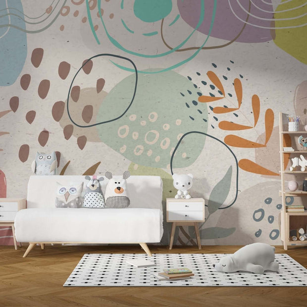 MinimalisticDecor.com-Boho Floral Wallpaper Mural: Exquisite Design