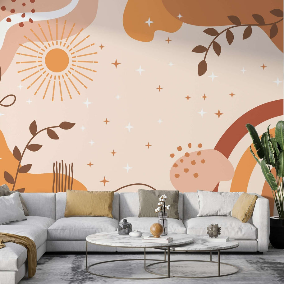 MinimalisticDecor.com-Boho Magic Wallpaper Mural - Transform Your Space