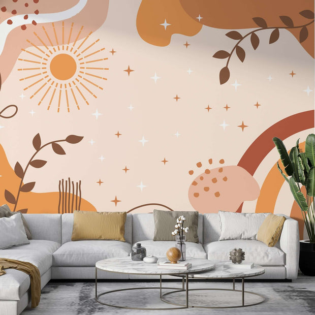 MinimalisticDecor.com-Boho Magic Wallpaper Mural - Transform Your Space