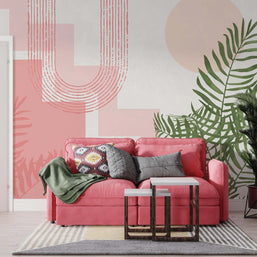 MinimalisticDecor.com-Boho Shapes Wall Mural: Transform Your Space