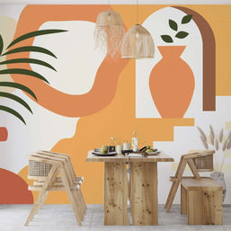 MinimalisticDecor.com-Boho Village Wallpaper Mural: Transform Your Space