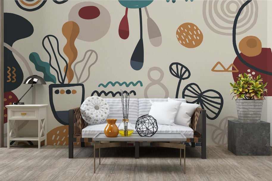 MinimalisticDecor.com-Boho Wallpaper Mural – Transform Your Space with Boho Vibes
