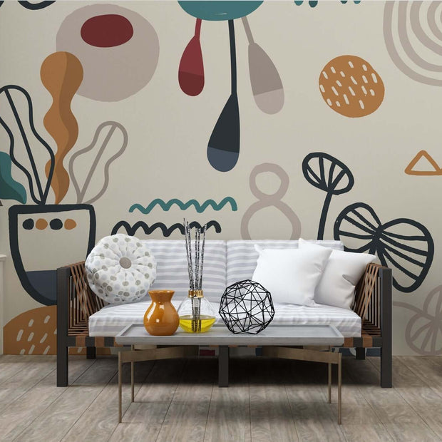 MinimalisticDecor.com-Boho Wallpaper Mural – Transform Your Space with Boho Vibes