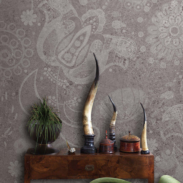 MinimalisticDecor.com-Brige Floral Shadows Wallpaper Mural